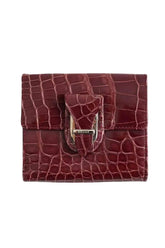 Portefeuille Bally Bordeaux en Cuir - Seconde Main