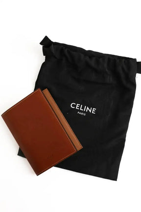 Portefeuille Celine Marron en Cuir