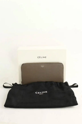 Portefeuille Celine Marron en Cuir