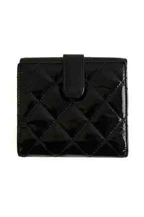 Portefeuille Chanel Noir en Cuir verni