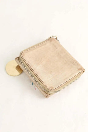 Portefeuille Chloé Doré en Cuir