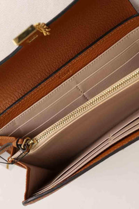 Portefeuille Chloé Drew Camel en Cuir