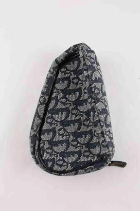 Portefeuille Dior Saddle Bleu en Tissu
