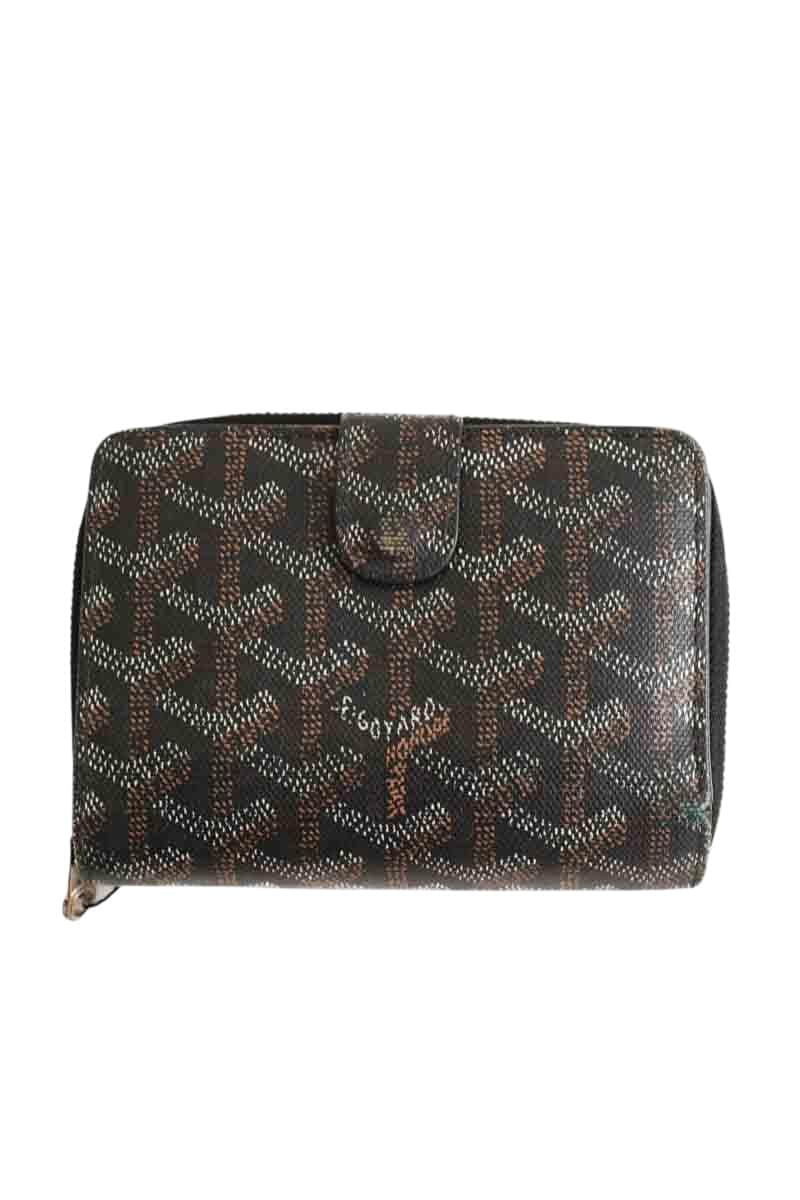 Portefeuille Goyard Noir en Cuir - Seconde Main