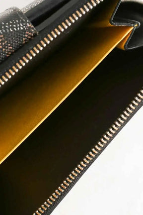 Portefeuille Goyard Noir en Cuir