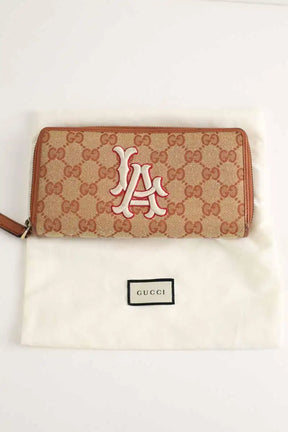 Portefeuille Gucci Beige en Tissu