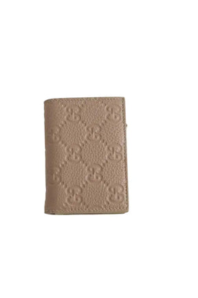 Portefeuille Gucci GG emblem petit format Beige en Cuir - Seconde Main