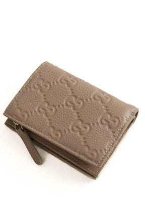 Portefeuille Gucci GG emblem petit format Beige en Cuir