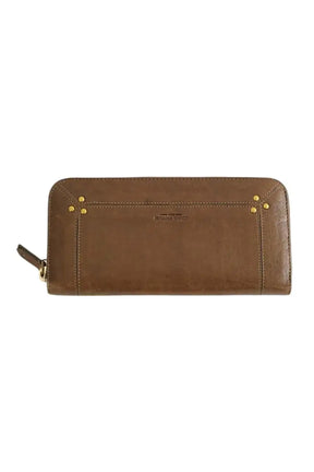 Portefeuille Jérôme Dreyfuss Marron en Cuir - Seconde Main