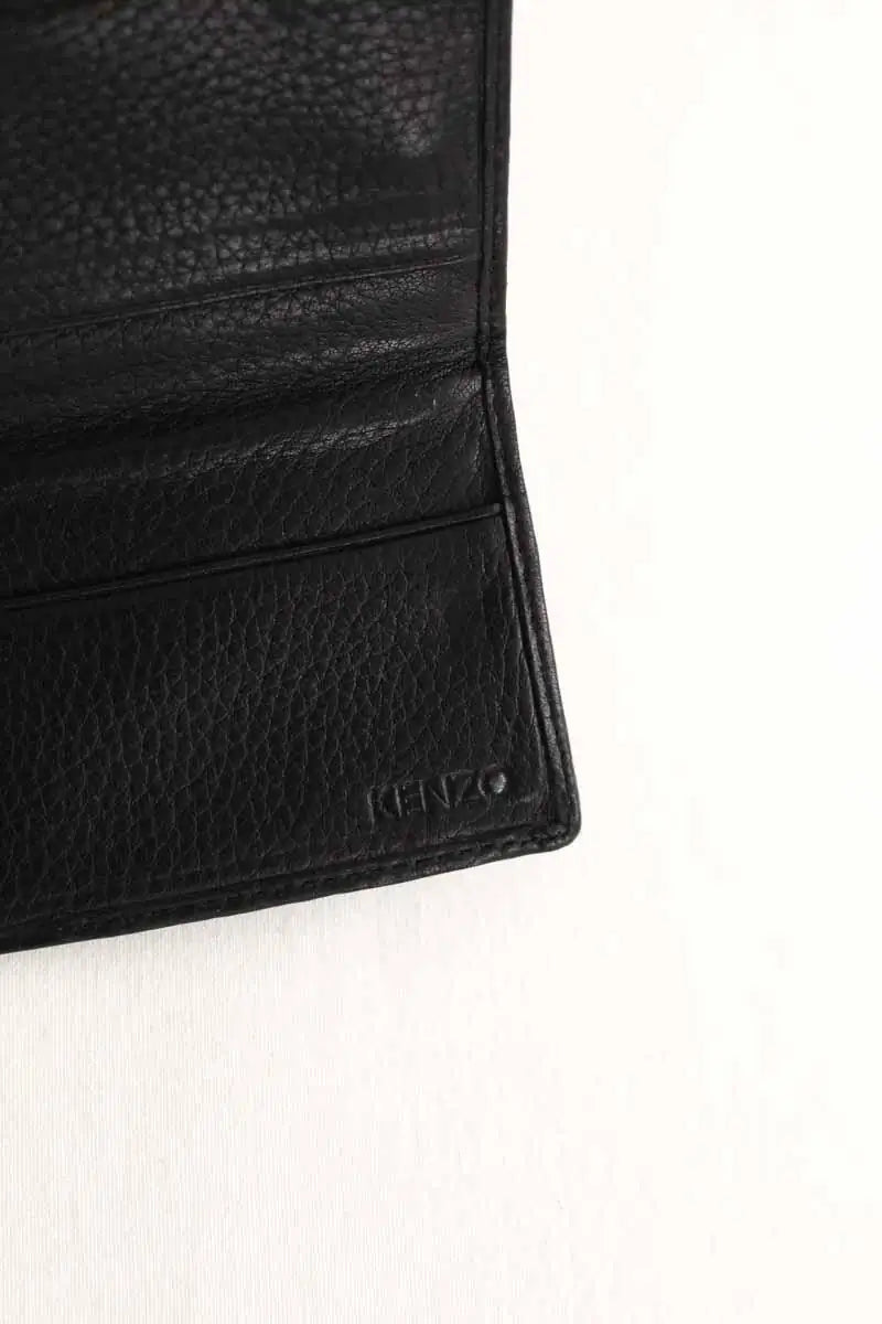 Portefeuille Kenzo Noir en Cuir