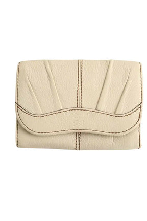 Portefeuille Lancel Ecru en Cuir - Seconde Main