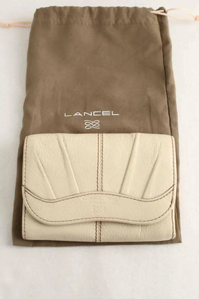 Portefeuille Lancel Ecru en Cuir