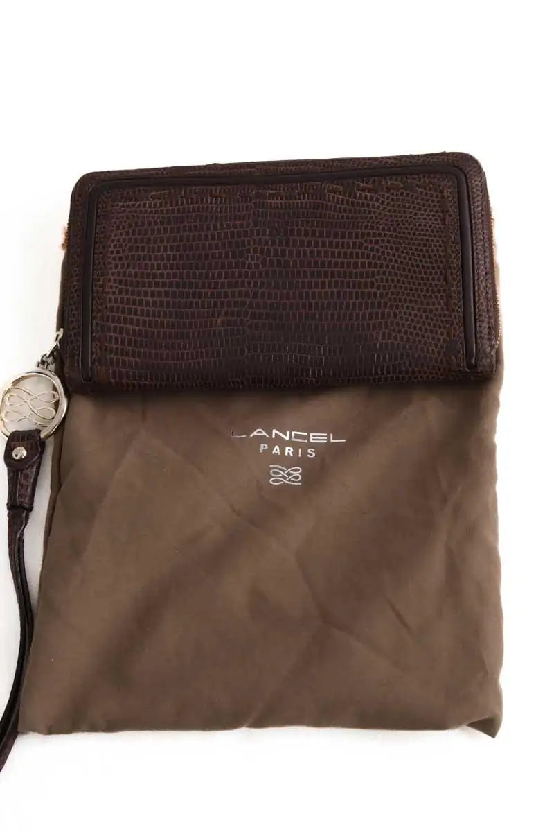 Portefeuille Lancel Marron en Cuir