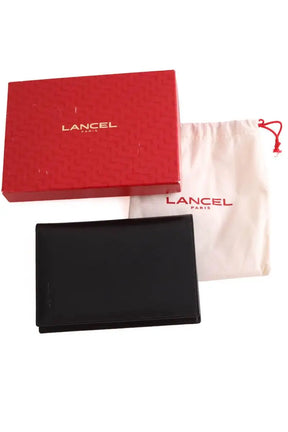 Portefeuille Lancel Noir en Cuir