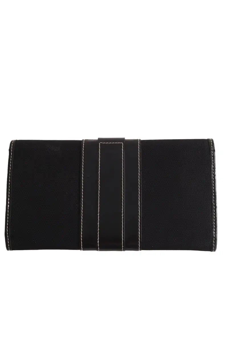 Portefeuille Lancel Noir en Tissu