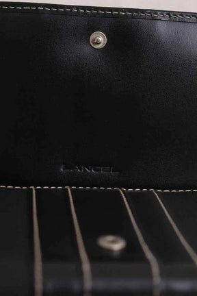 Portefeuille Lancel Noir en Tissu
