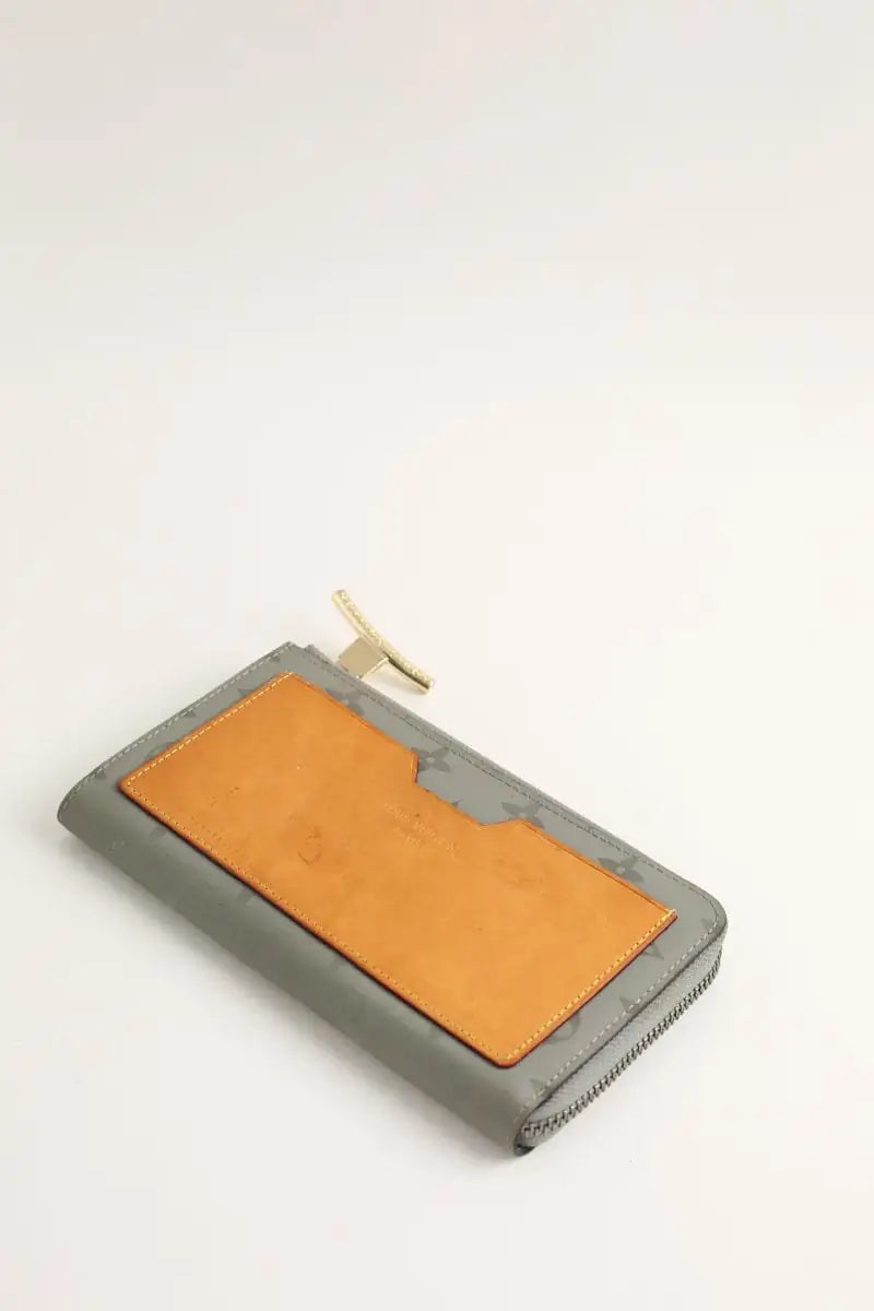 Portefeuille Louis Vuitton Gris en Cuir