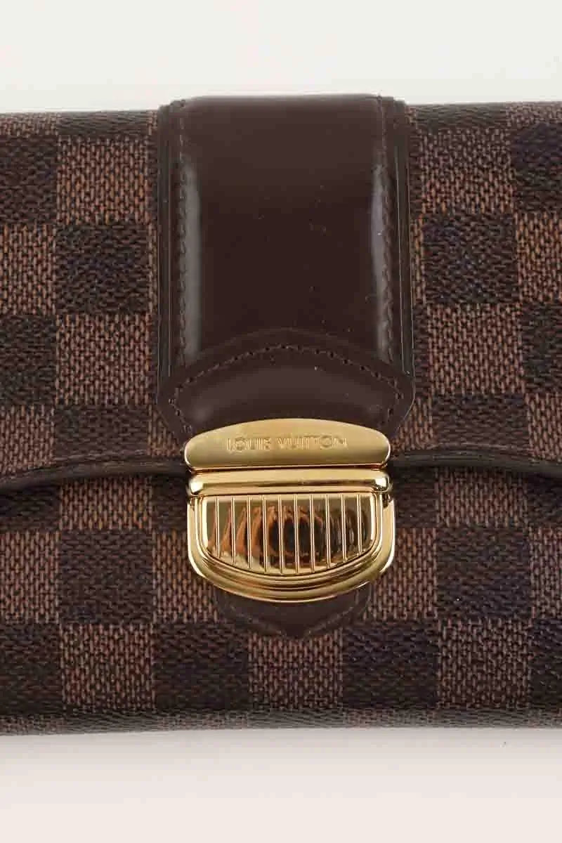 Portefeuille Louis Vuitton Marron en Cuir
