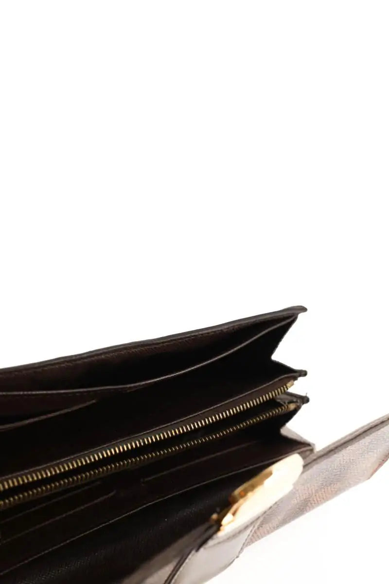 Portefeuille Louis Vuitton Marron en Cuir