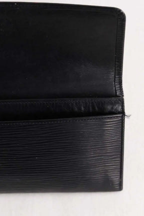 Portefeuille Louis Vuitton Noir en Cuir