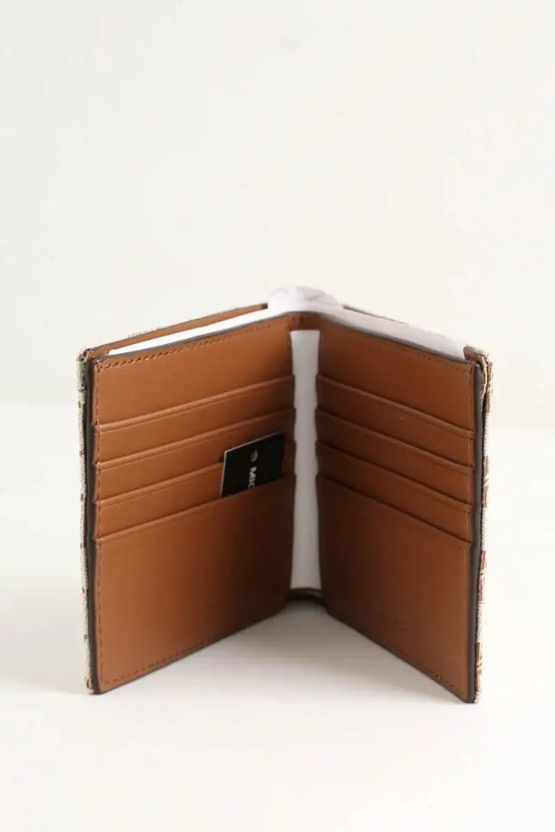 Portefeuille Michael Kors Ecru en Cuir