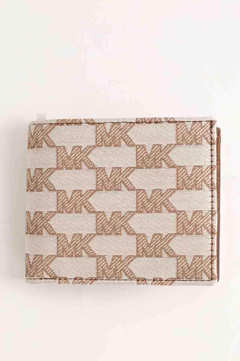 Portefeuille Michael Kors Ecru en Cuir