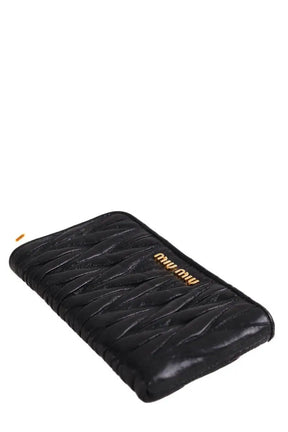 Portefeuille Miu Miu Noir en Cuir