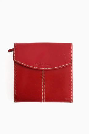 Portefeuille Ralph Lauren Rouge en Cuir