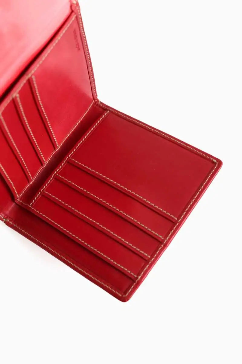 Portefeuille Ralph Lauren Rouge en Cuir