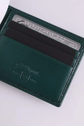 Portefeuille S.T. Dupont Vert en Cuir