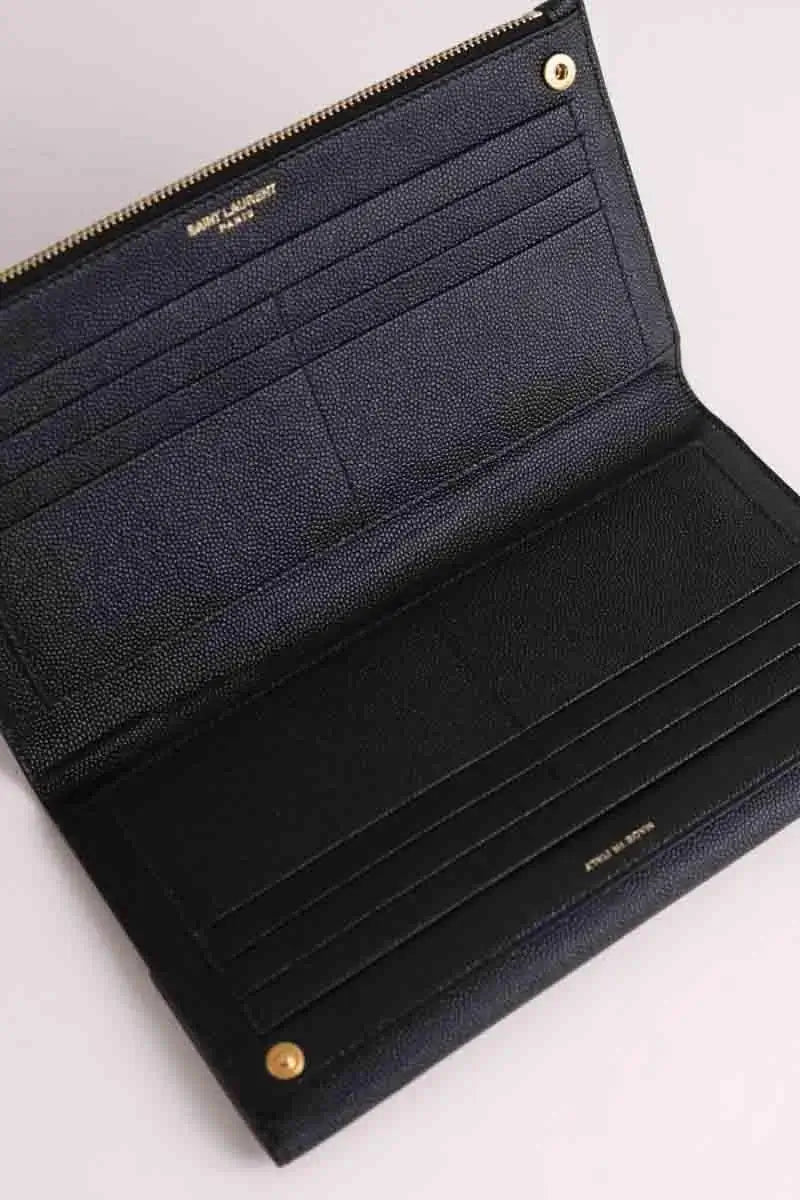 Portefeuille Yves Saint Laurent Noir en Cuir