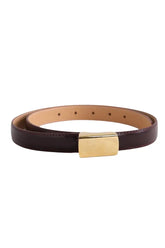 Ceinture Maison Boinet Bordeaux en Cuir, taille S - Seconde Main