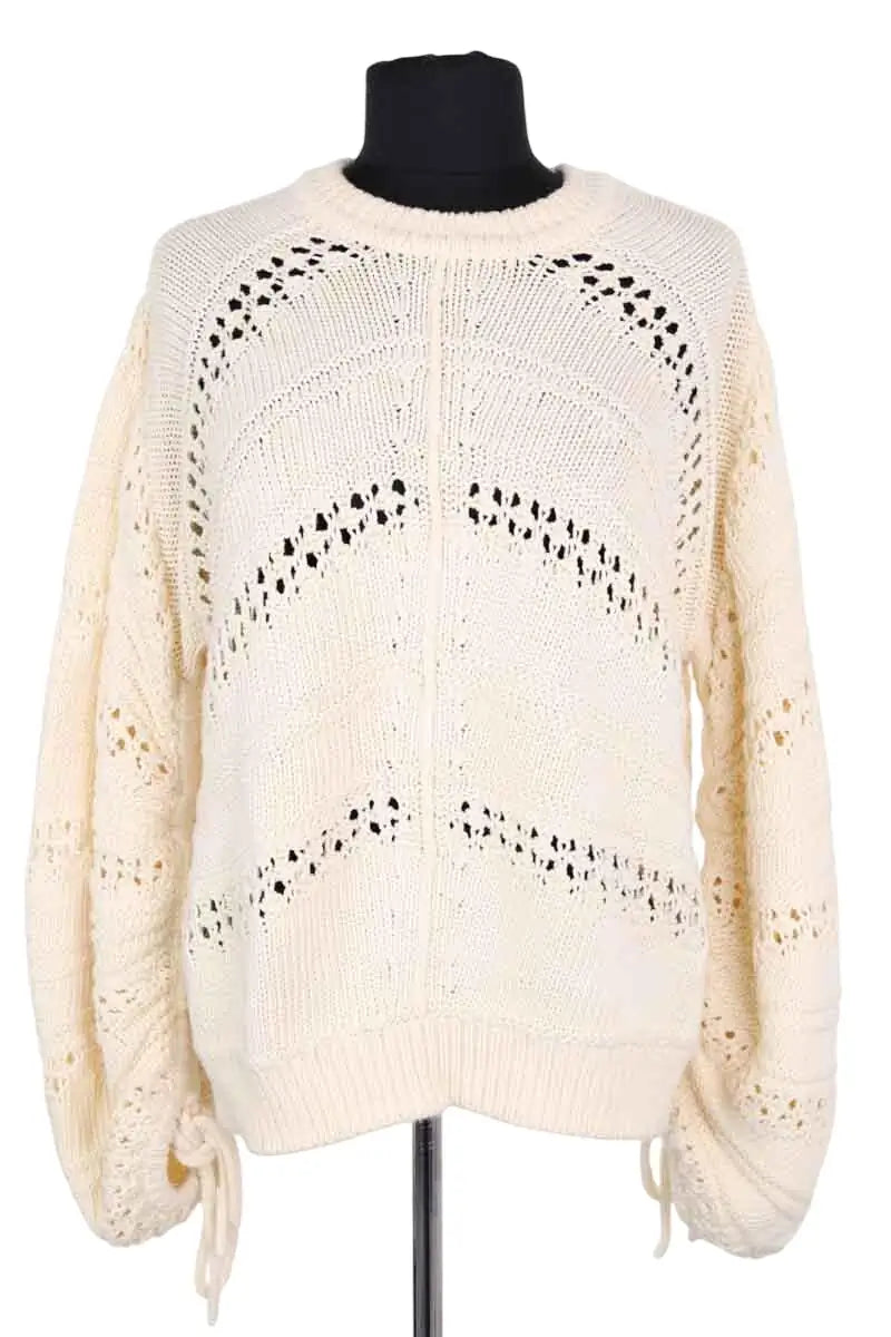 Pull Ba&Sh Ecru en Coton, taille S - Seconde Main