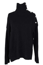 Pull Zadig & Voltaire Alma Bijoux Noir en Cachemire, taille XS - Seconde Main