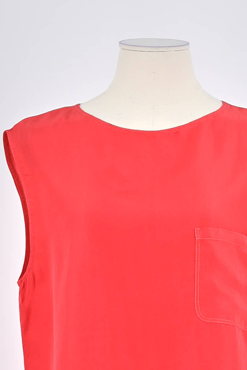 Top sans manche Pomandère  Rouge