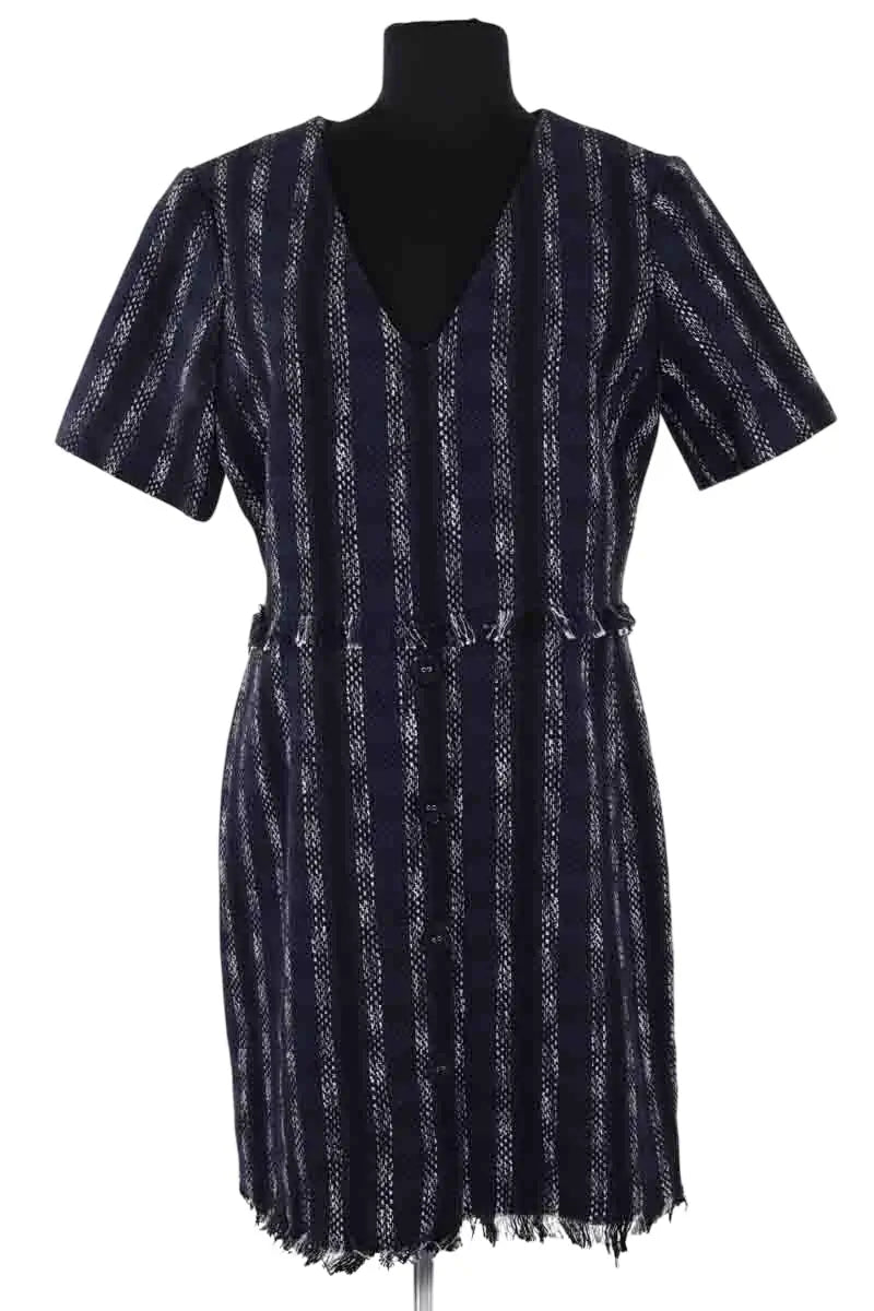 Robe Claudie Pierlot Marine en Coton, taille L - Seconde Main