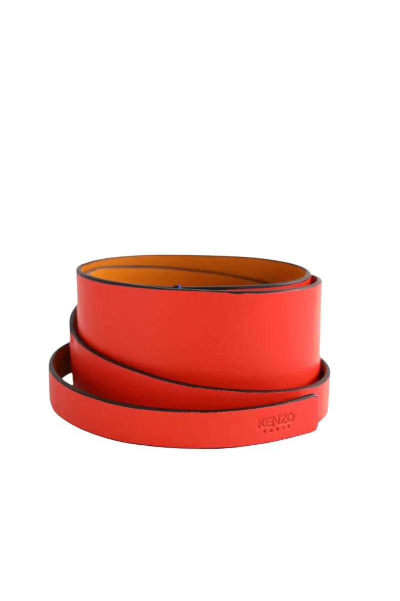 Ceinture Kenzo Rouge en Cuir, taille M - Seconde Main