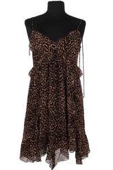 Robe The Kooples Marron en Viscose, taille S - Seconde Main