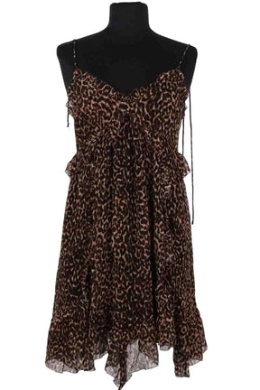 Robe The Kooples Marron en Viscose, taille S - Seconde Main