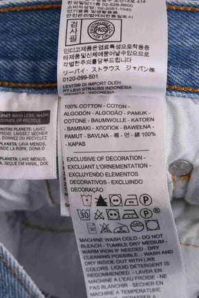 Mini short Levi's Bleu en Coton