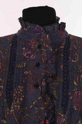Blouse Antik Batik Violet en Coton