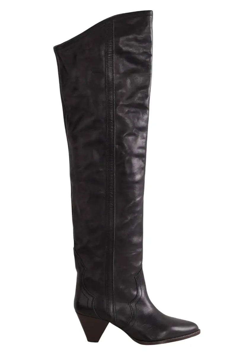 Bottes western Isabel Marant Noir en Cuir, taille 38 - Seconde Main