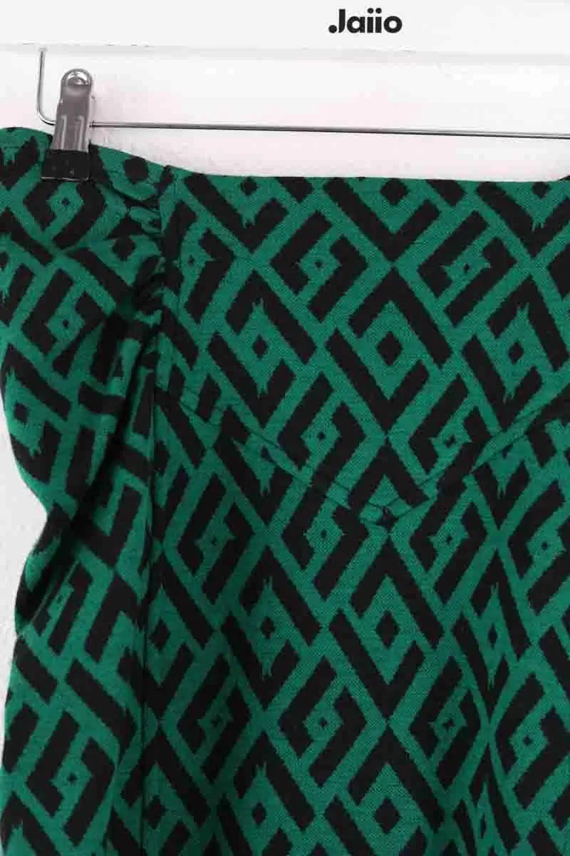 Jupe Diane Von Furstenberg Chianti Vert en Laine