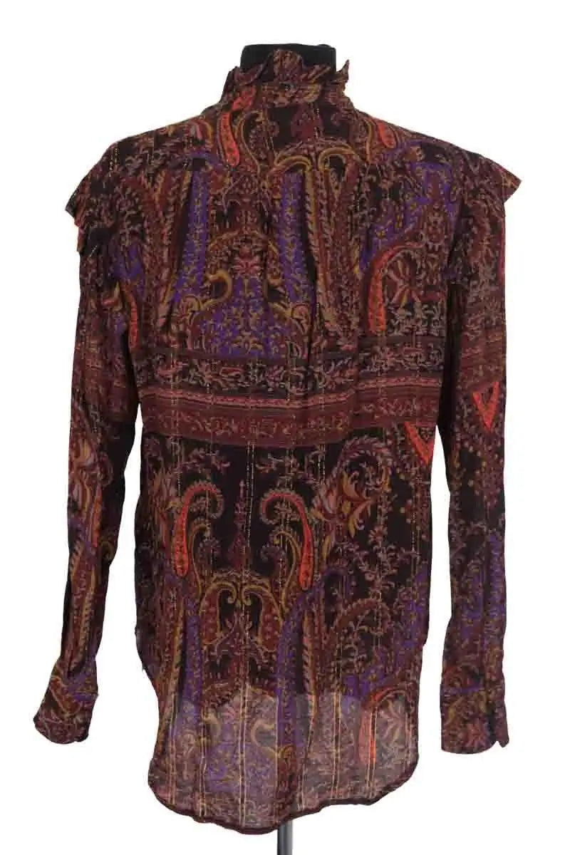 Blouse Laurence Bras Marron en Viscose