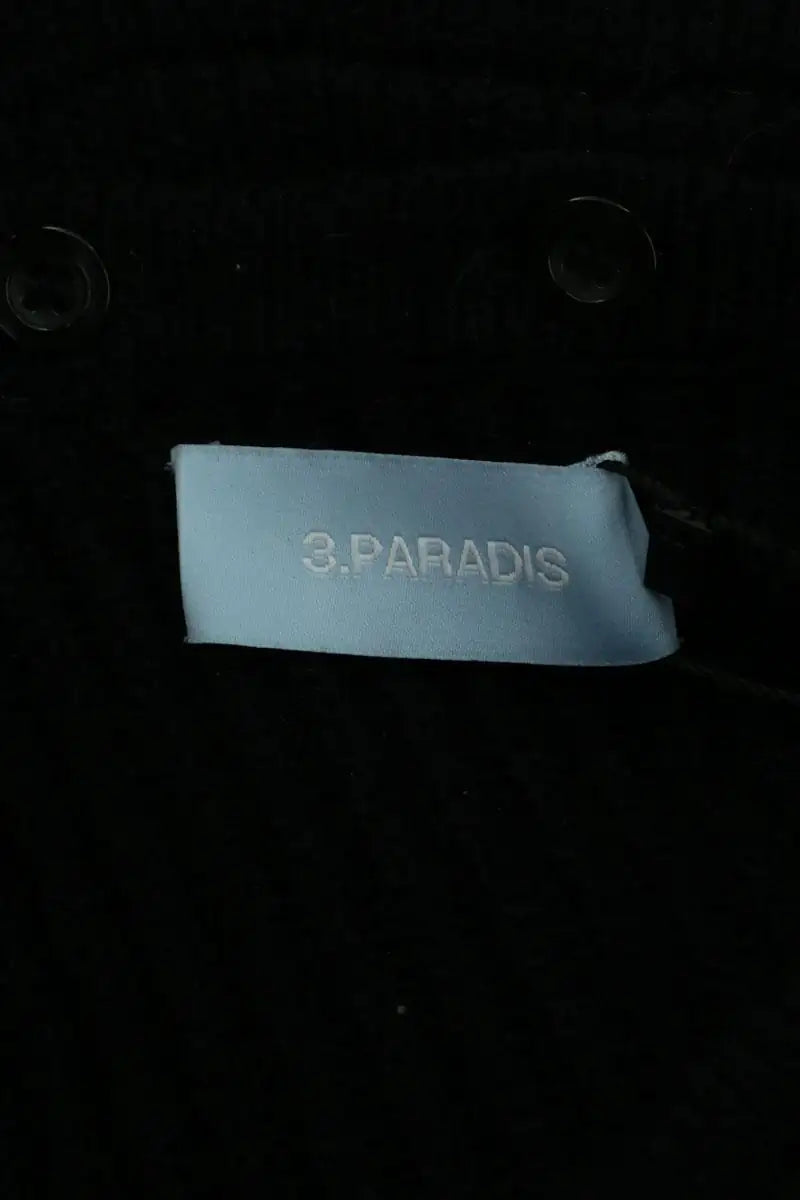 Pull 3.Paradis Noir en Laine