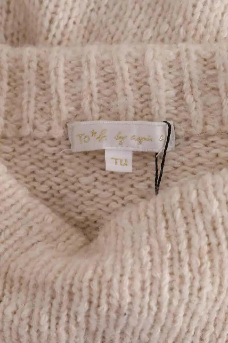 Pull Agnès B. Beige en Coton