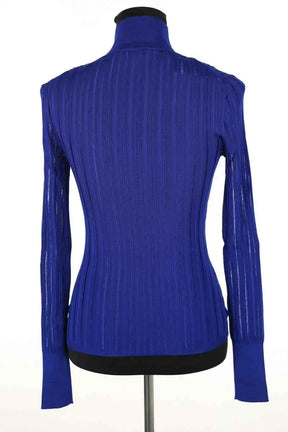 Pull Alaïa Bleu en Viscose