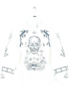 Pull Alexander McQueen Blanc en Coton, taille M - Seconde Main