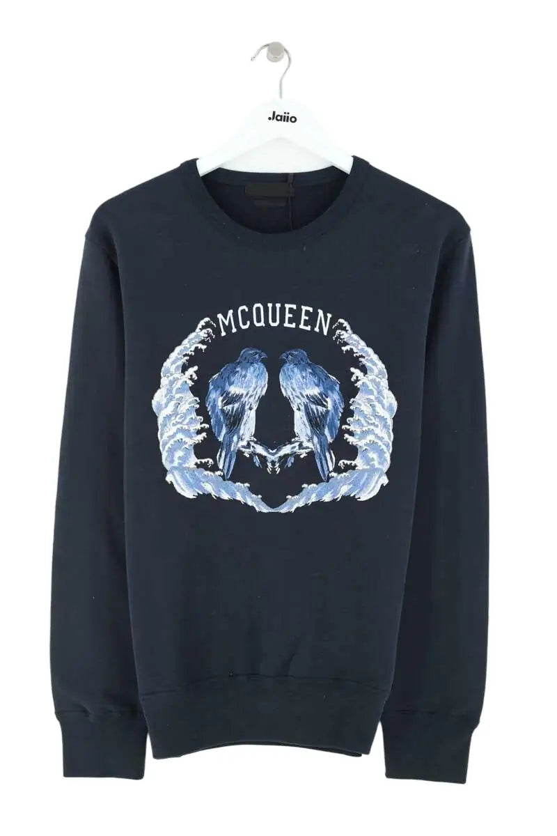 Pull Alexander McQueen Marine en Coton, taille M - Seconde Main