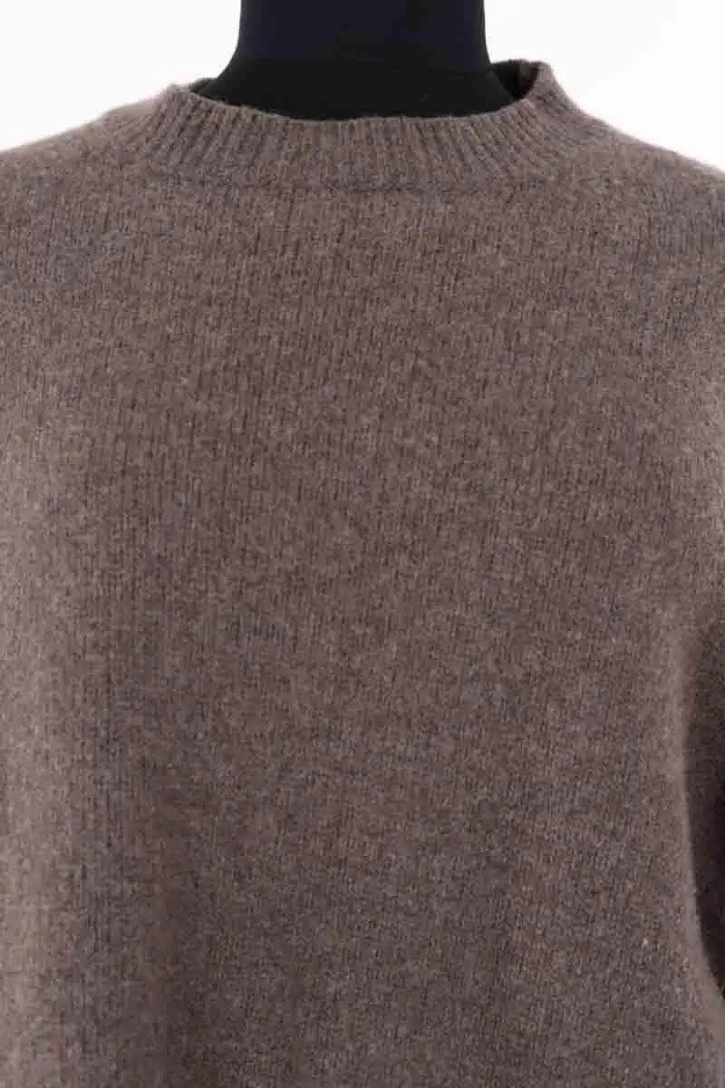 Pull Almada Label Marron en Laine